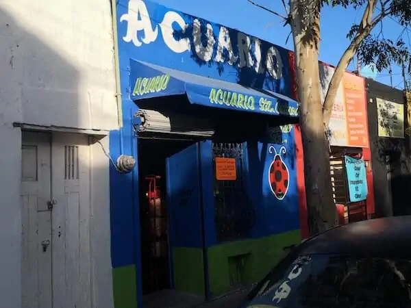 Fachada del acuario Acuario Santa Catarina