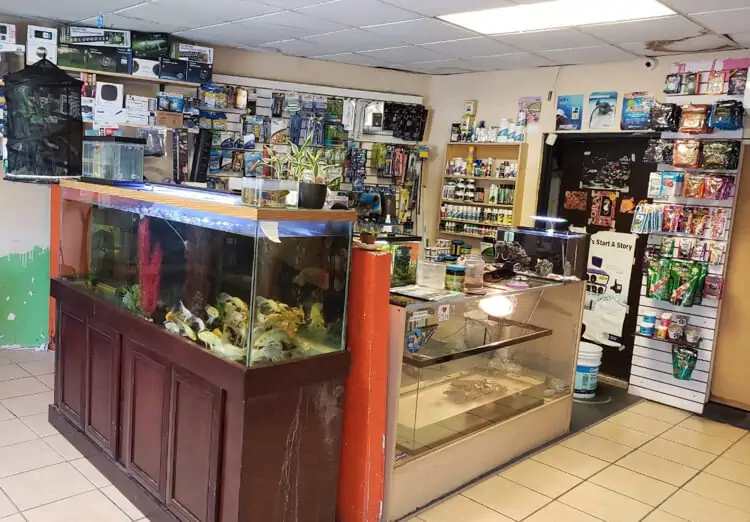 Fachada del acuario Peces, Arrecifes y Mas